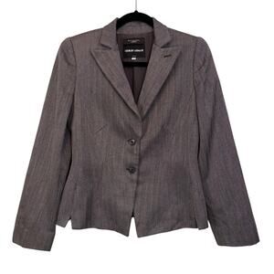 Giorgio Armani x Richard Greenwich Blazer Suit Jacket Women 40 Herringbone Italy